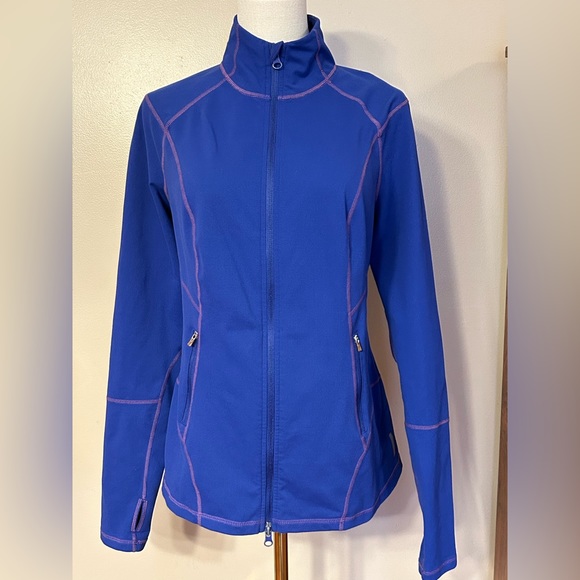 Zella EUC zip up jacket. Royal blue. Size medium. - Picture 1 of 2